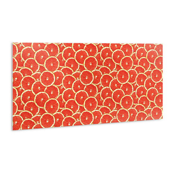 Wall paneling Red grapefruit slices