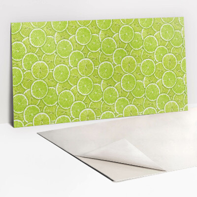 Wall paneling Green lime slices