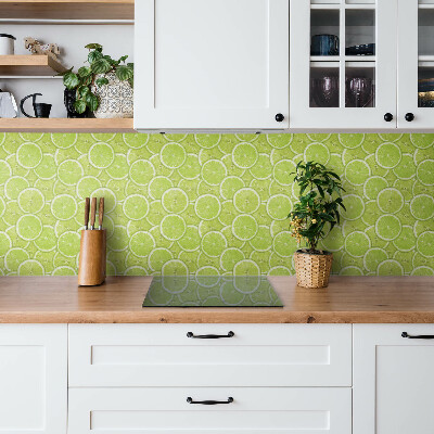 Wall paneling Green lime slices