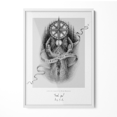 White picture frame 27x39 in