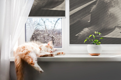 Roller blind Cats in the window