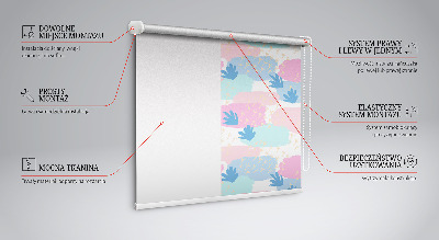 Daylight roller blind Traces on a colorful background