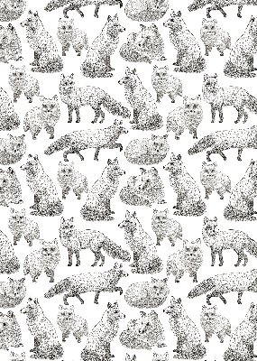 Roller blind Gray foxes
