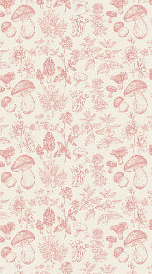 Roller blind Drawn mushrooms