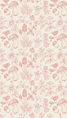 Roller blind Drawn mushrooms