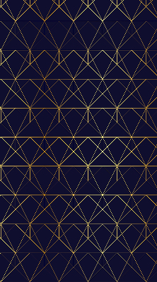 Roller blind Yellow lines connected to triangles