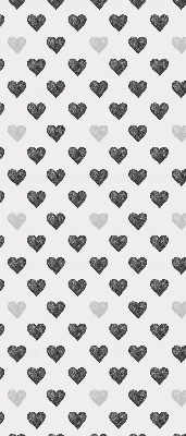 Daylight roller blind Dark hearts