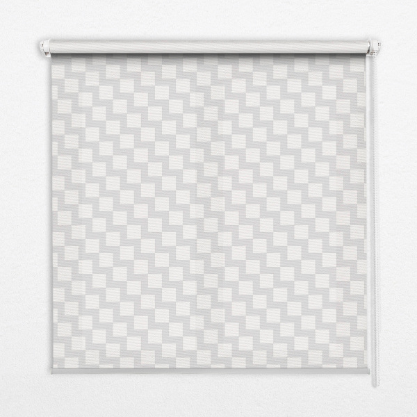 Daylight roller blind Gray squares