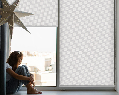 Daylight roller blind Gray squares