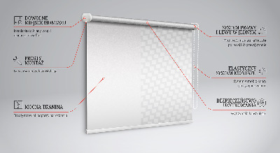 Daylight roller blind Gray squares