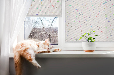 Roller blind for window Paint stains