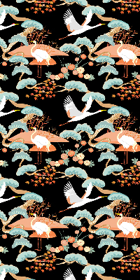 Kitchen roller blind Flying heron