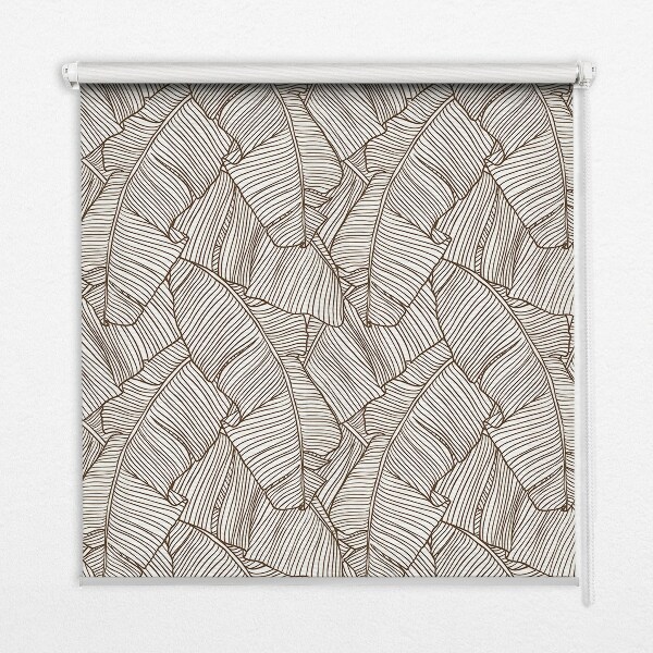 Daylight roller blind Palm leaves drawn