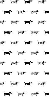 Daylight roller blind Draws dogs