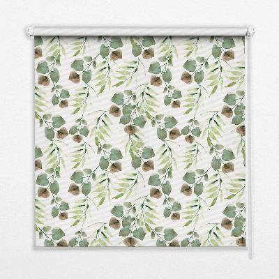 Window blind Green leaves