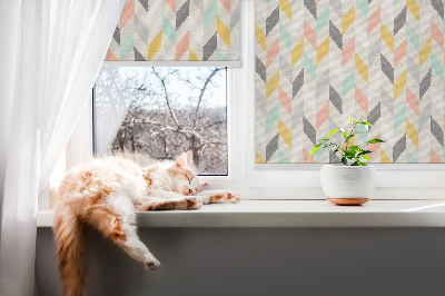 Window blind Colorful herringbone