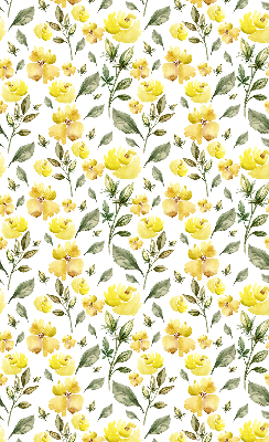 Window blind Yellow flowers