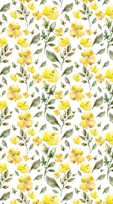 Window blind Yellow flowers