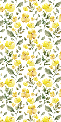 Window blind Yellow flowers