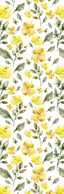 Window blind Yellow flowers