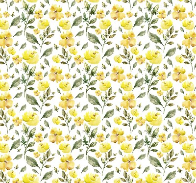 Window blind Yellow flowers