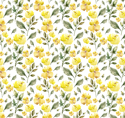 Window blind Yellow flowers