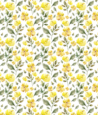 Window blind Yellow flowers