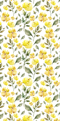 Window blind Yellow flowers