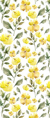 Window blind Yellow flowers