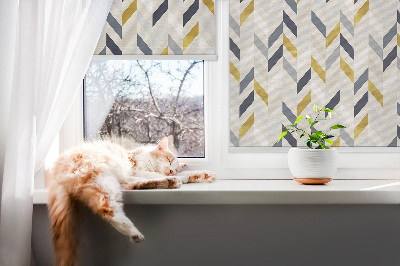 Window blind Colorful herringbone