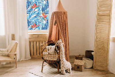 Window blind Blue leaves