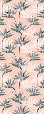 Daylight roller blind Gray flowers