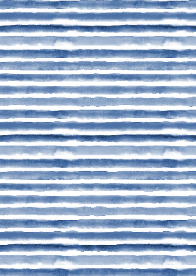 Blind for window Painted blue stripes