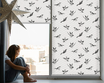 Kitchen roller blind Birds