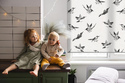 Kitchen roller blind Birds