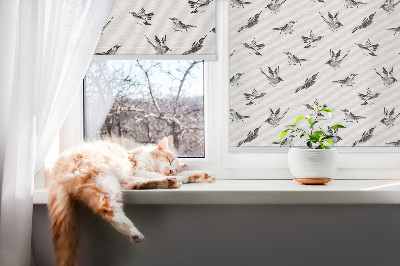 Kitchen roller blind Birds