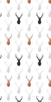 Roller blind for window Drawn deer heads