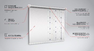 Roller blind for window Arrows