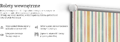 Daylight roller blind Colorful straps vertically