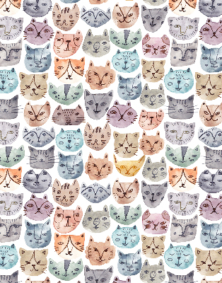 Daylight roller blind Colorful faces of cats