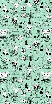 Daylight roller blind Winter animals