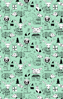 Daylight roller blind Winter animals