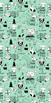 Daylight roller blind Winter animals