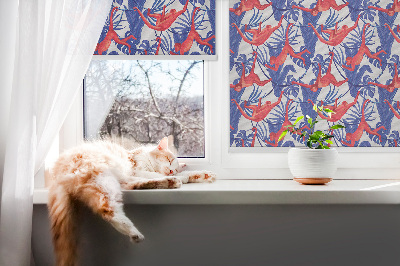 Daylight roller blind Red monkeys