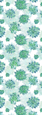 Daylight roller blind Green flowers