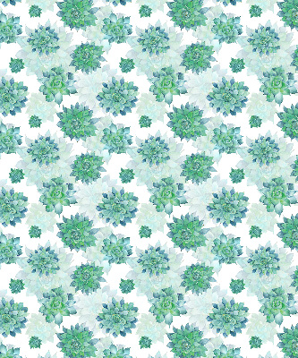 Daylight roller blind Green flowers