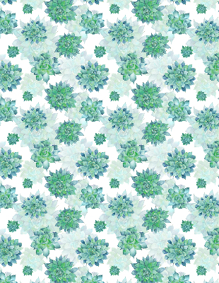 Daylight roller blind Green flowers