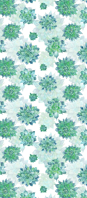 Daylight roller blind Green flowers