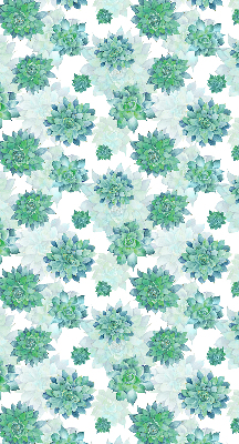 Daylight roller blind Green flowers