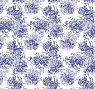 Daylight roller blind Blue bouquet